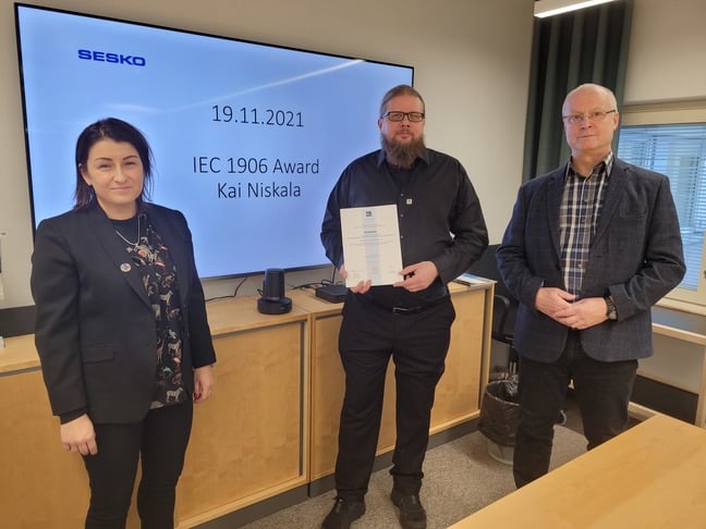 IEC 1906 Award palkitsemistilaisuus SESKOssa